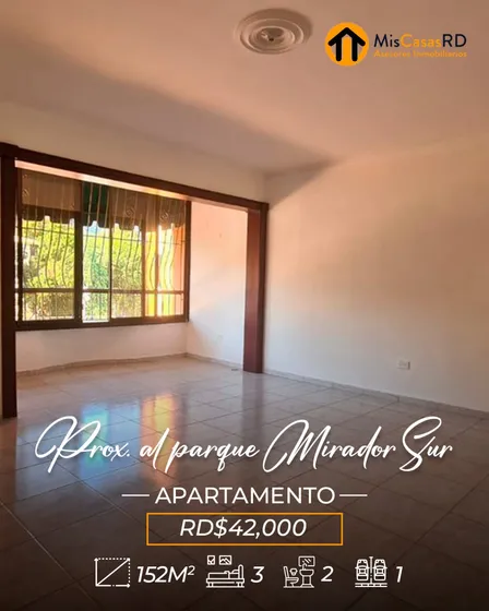  Apartamento En Alquiler Cerca Del Parque Mirador Sur 