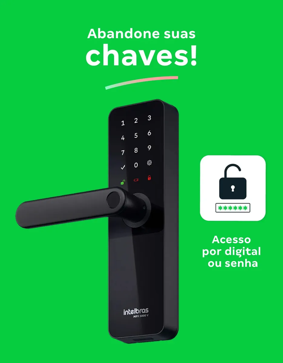 Imagem 2 de Fechadura inteligente Intelbras MFR 3000 V
