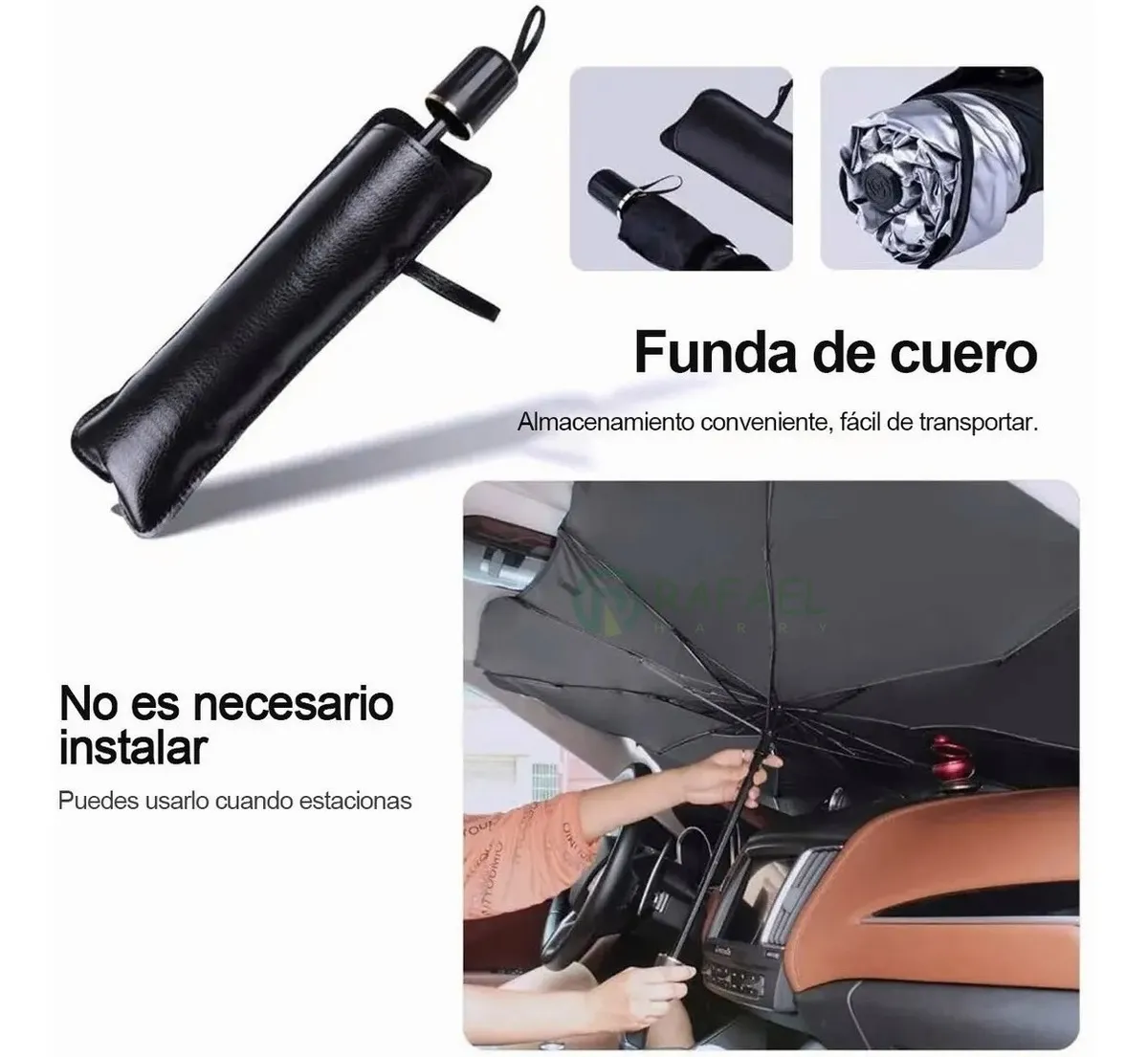 Imagen 7 de 8 de Tapasol Parabrisas Cubre Sol Parasol Cortinas Auto