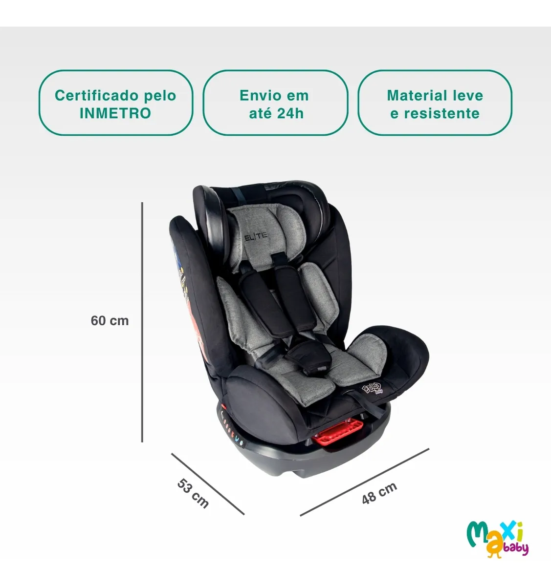 Cadeira Infantil Para Carro 0-36kg Elite 4 Em 1 - Maxi Baby - Imagem 2