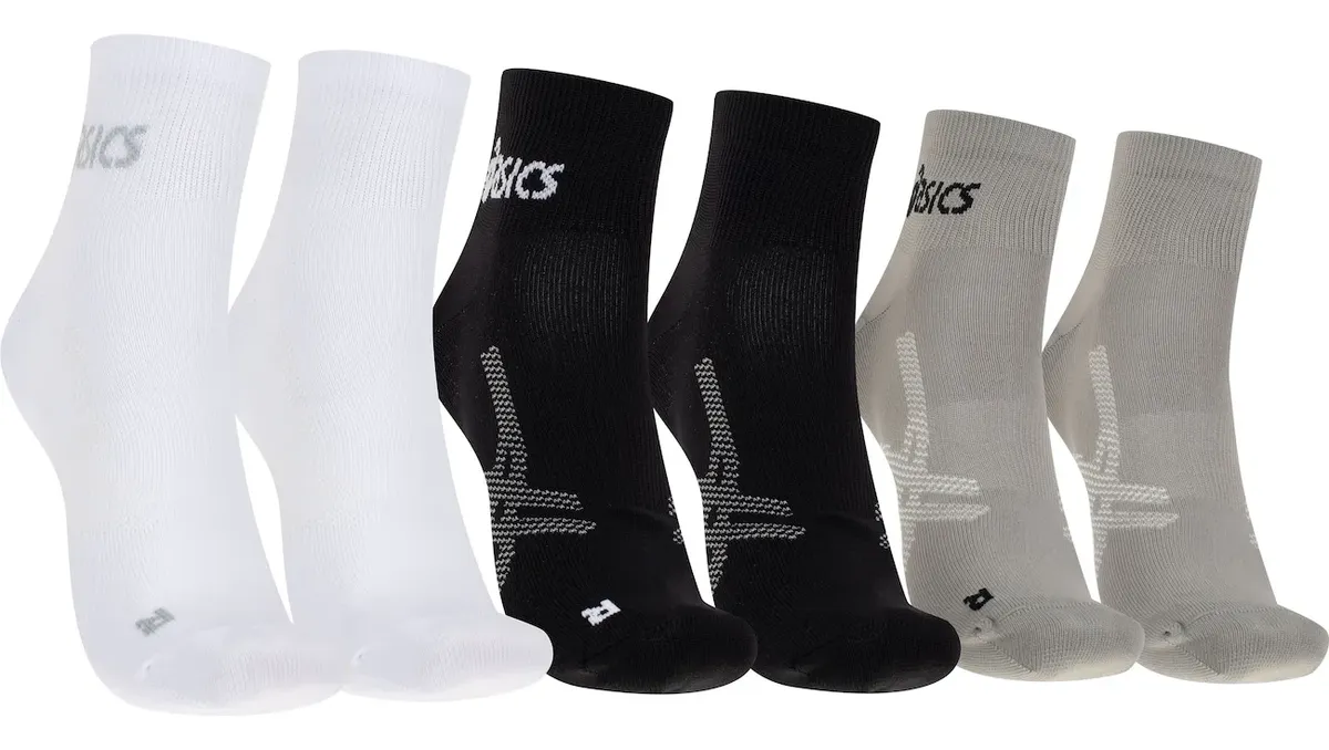 Kit 3 Pares De Meias Para Corrida Cano Médio Quarter Tamanh