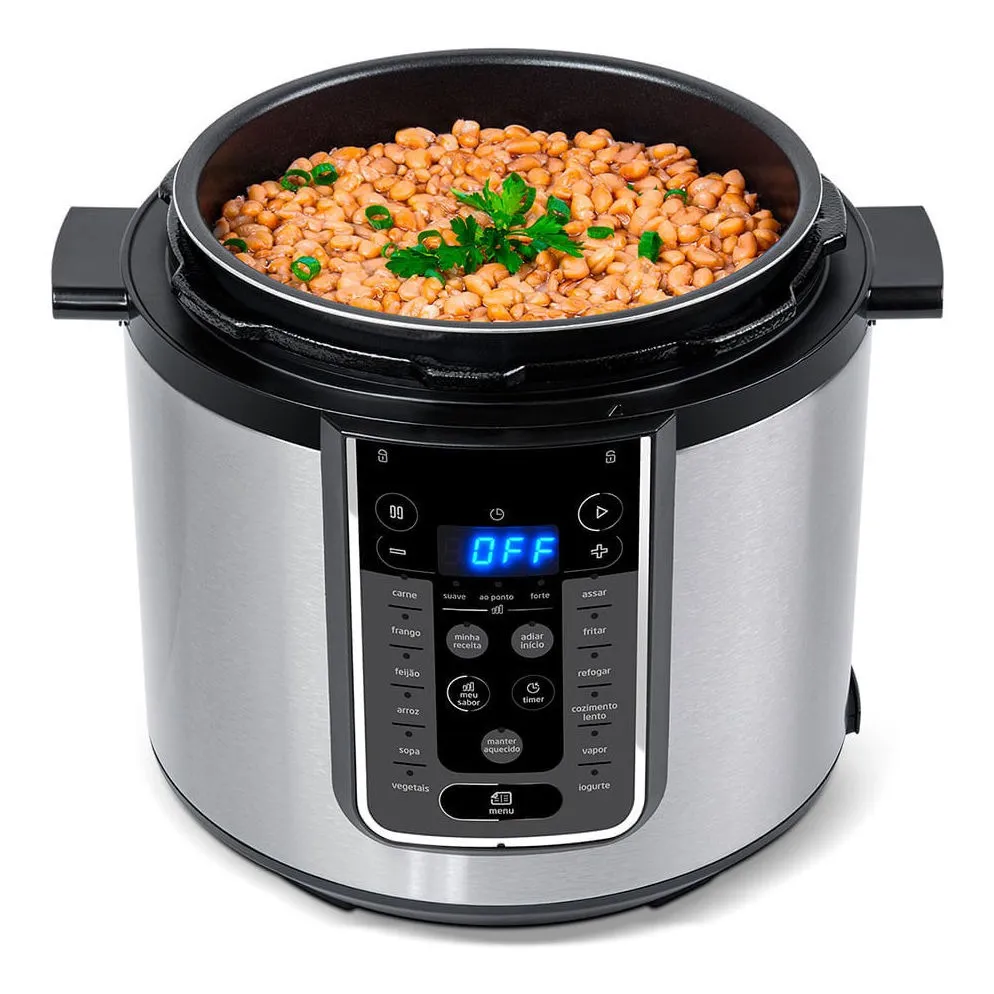 Panela De Pressão Elétrica 6 L Mastersteam Inox Midea Cor Cinza - Imagem 3