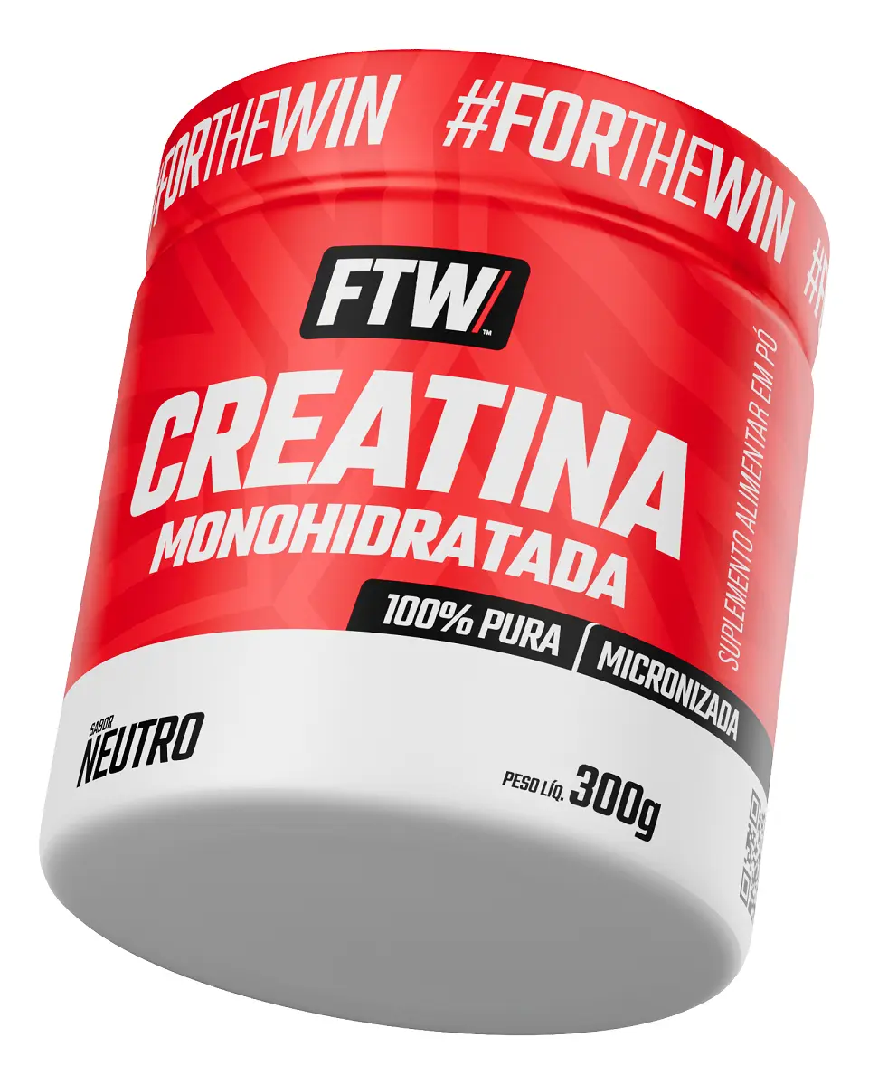 Creatina Monohidratada 100% Pura Pote 300g - FTW