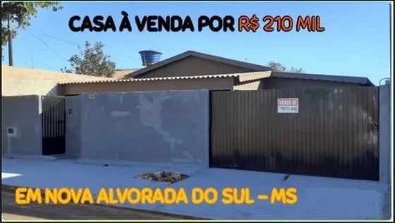 Casa A Venda Em Nova Alvorda Do Sul - Ms