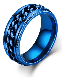 Anillos azules para hombre hotsell