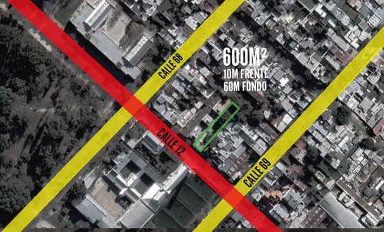 Terreno En Venta -  Casa Y Depto - 600mts2 - La Plata