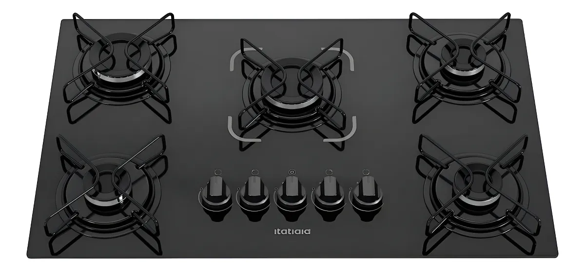 Cooktop Itatiaia Essencial 5 Bocas Preto