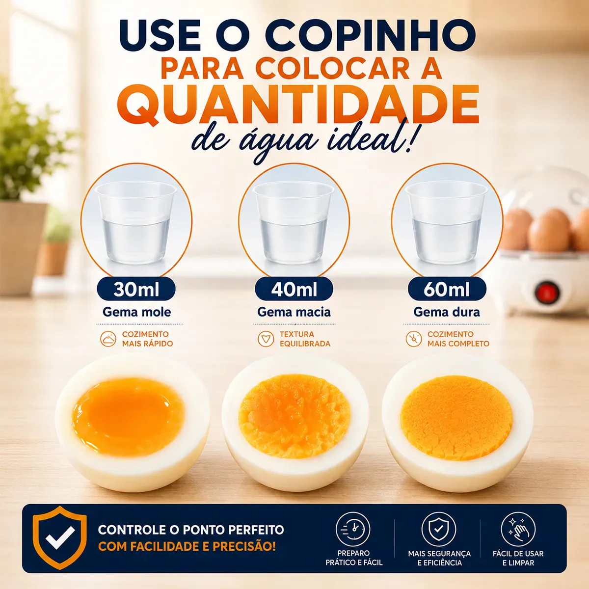 Cozedor De Ovos Automático Panela A Vapor Elétrica Legumes Elétrica Portátil Prático Rápido 7 Ovos Em 5min Micgeek — imagem 3