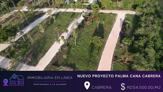 Venta De Solares De Proyecto Palma Cana En Cabrera