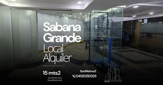 Local Alquiler Sabana Grande No Esta A Pie De Calle 15 Mts2 Sonmetros2b-9qnx 2205