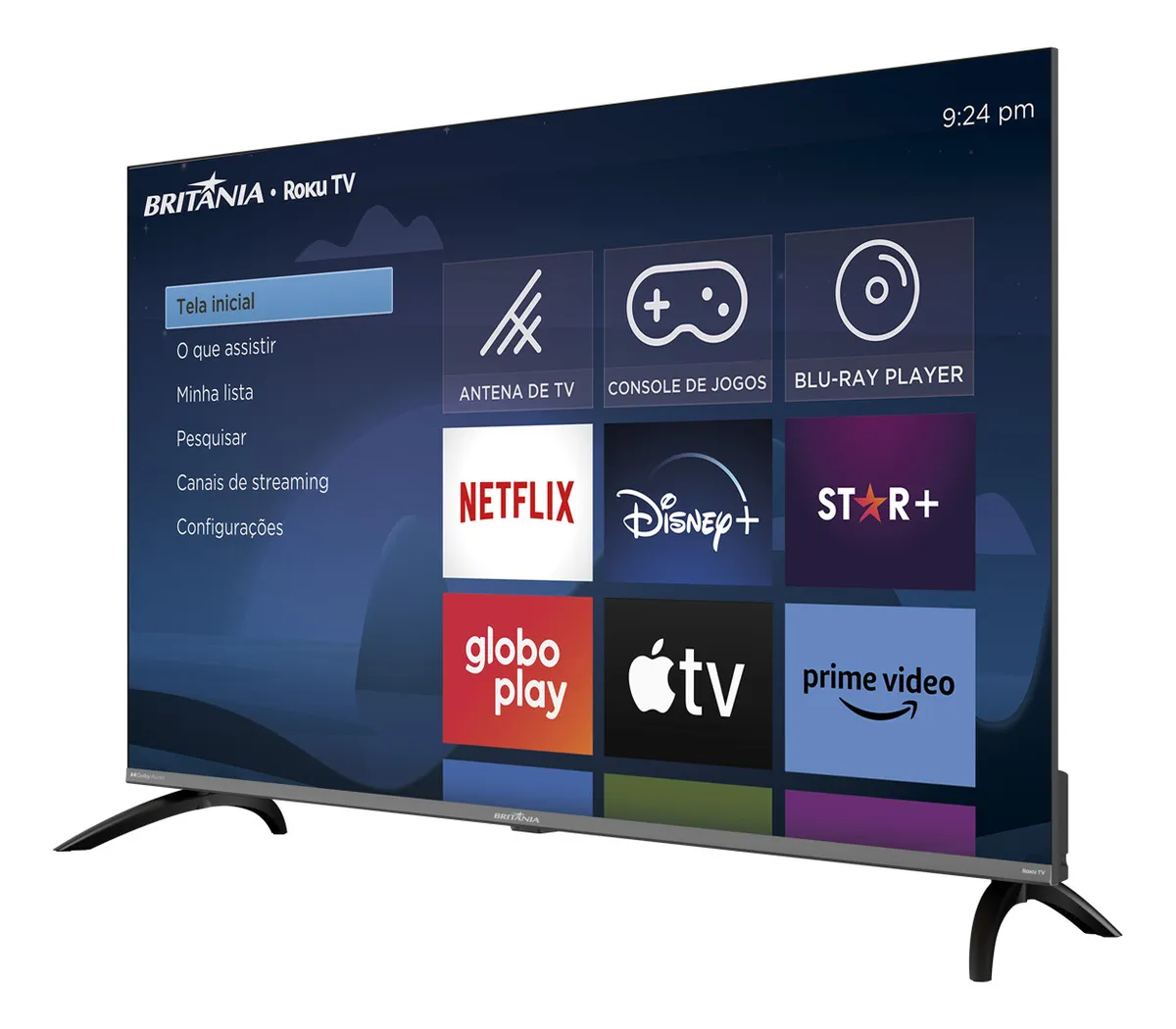 Smart Tv 50 Led 4k Britania B50cra Uhd Roku Dolby Audio Wi-fi Hdmi Hdr10 110/220v - Imagem 3