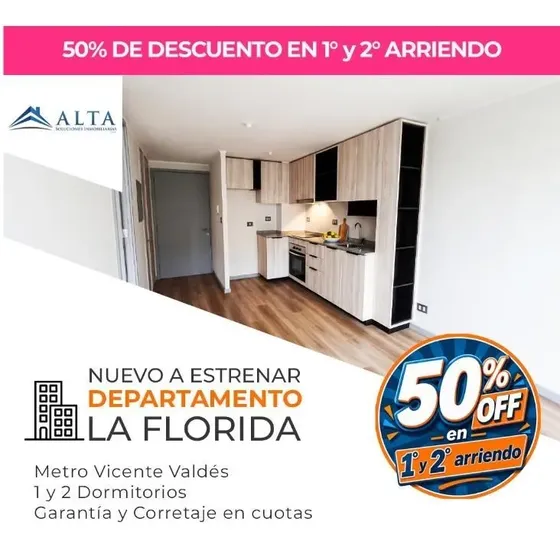 Depto Nuevo A Estrenar 2d1b Con Estacionamiento La Florida