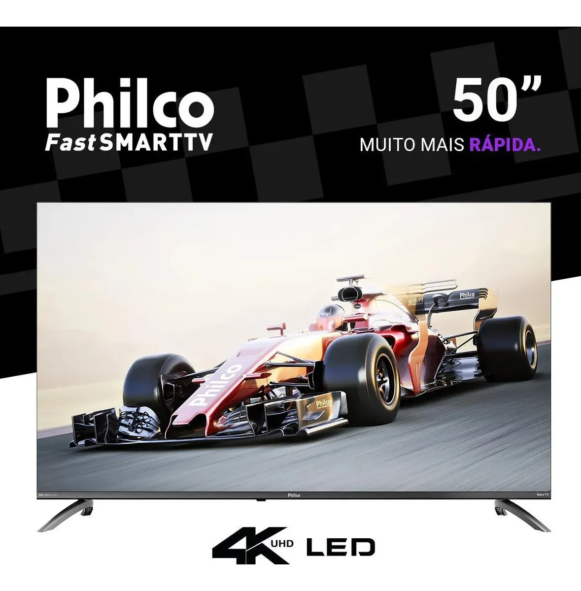 Smart TV 50 Polegadas 4K Philco P50vik com Sistema Roku