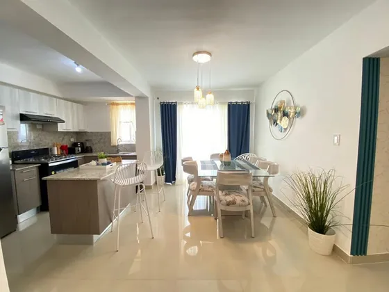 Se Renta Apartamento Amueblado 8vo Piso En La Jacobo Majluta (torre 4 Crux Del Prado)