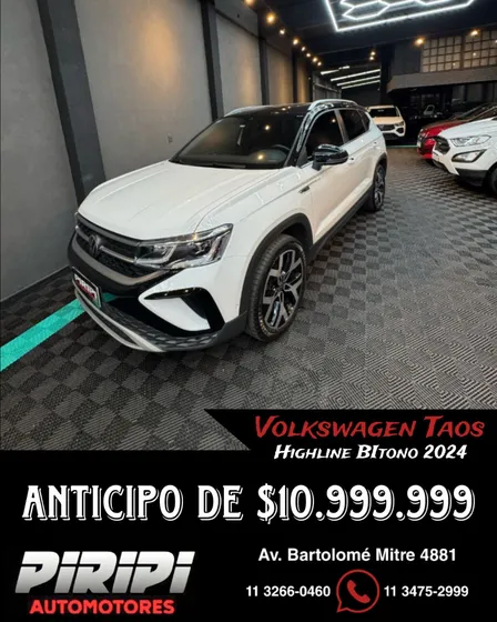 Volkswagen Taos 1.4 250 Tsi Highline Bi Tono Tiptronic