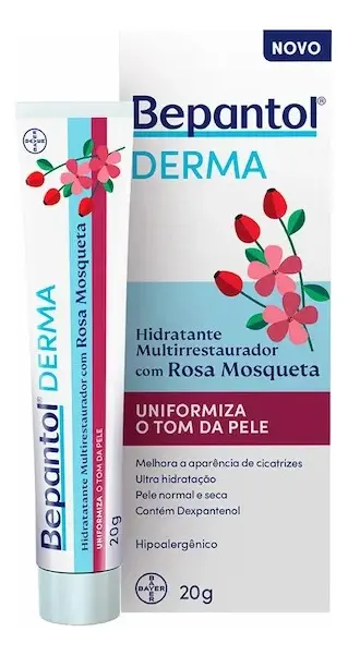 Loja Yvykatu — Produtos para sua vida saudável Hidratante Multi Com Rosa Mosqueta Bepantol Derma 20g Momento De Aplicação Dia/noite Tipo De Pele Todo Tipo De Pele