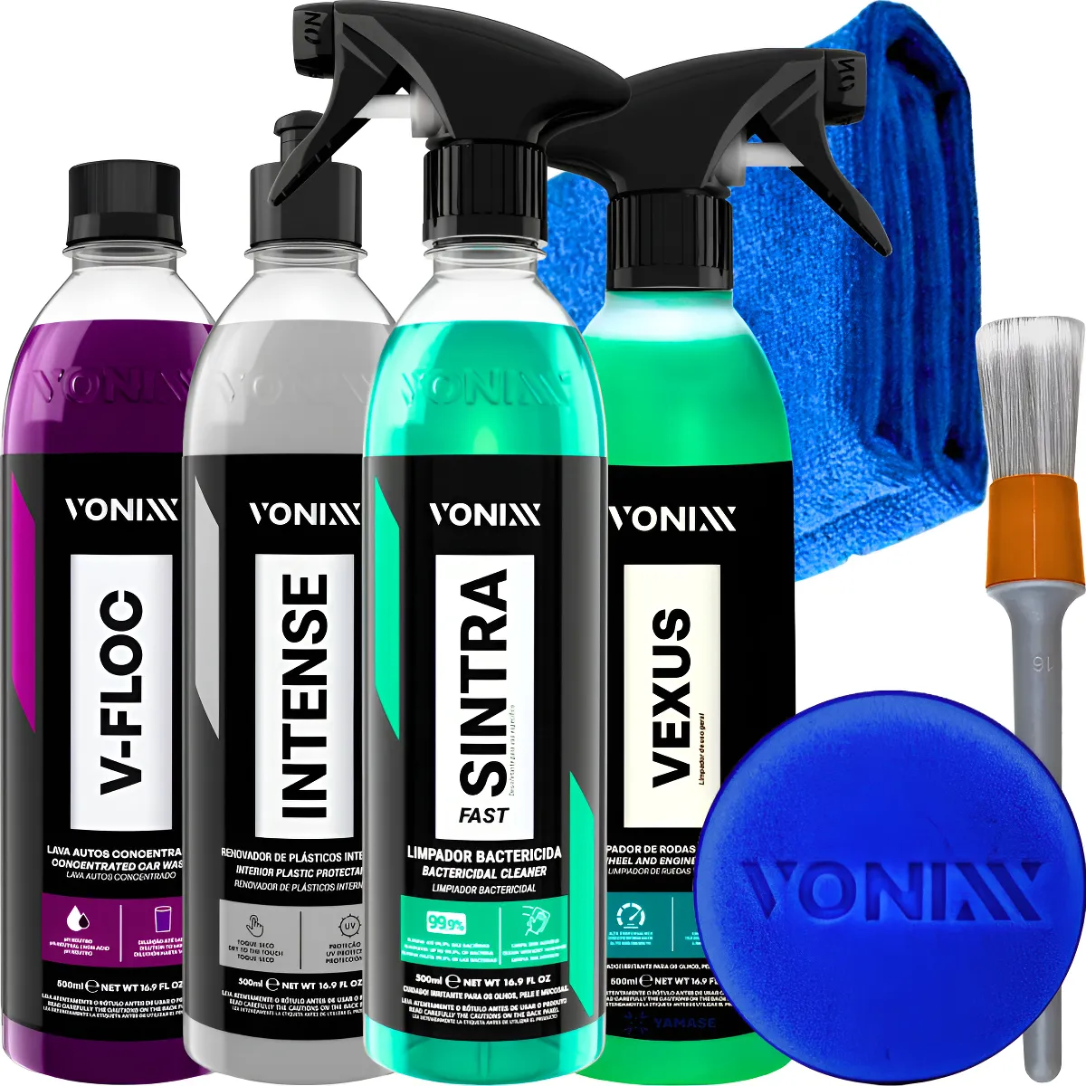 Kit Limpeza Automotiva Vexus V-floc Intense Sintra Vonixx Kit Limpeza Automotiva Vexus V-floc Intense Sintra Vonixx