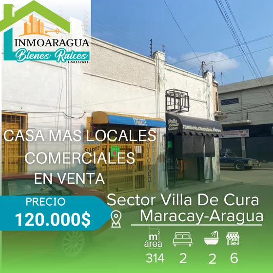 Casa Y Locales En Venta/villa De Cura Estado Aragua/pg1112
