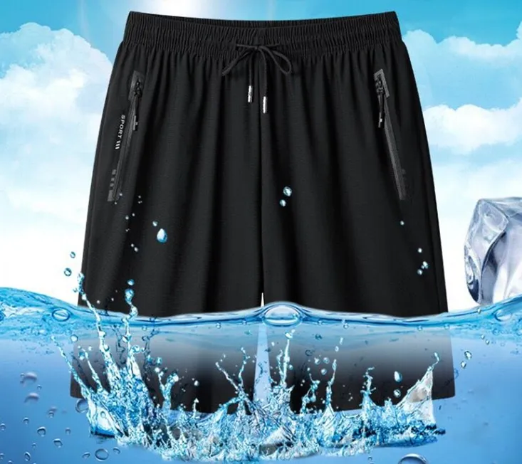 Short Masculino Bermuda Praia 2 Bolsos Zíper Secagem Rápida