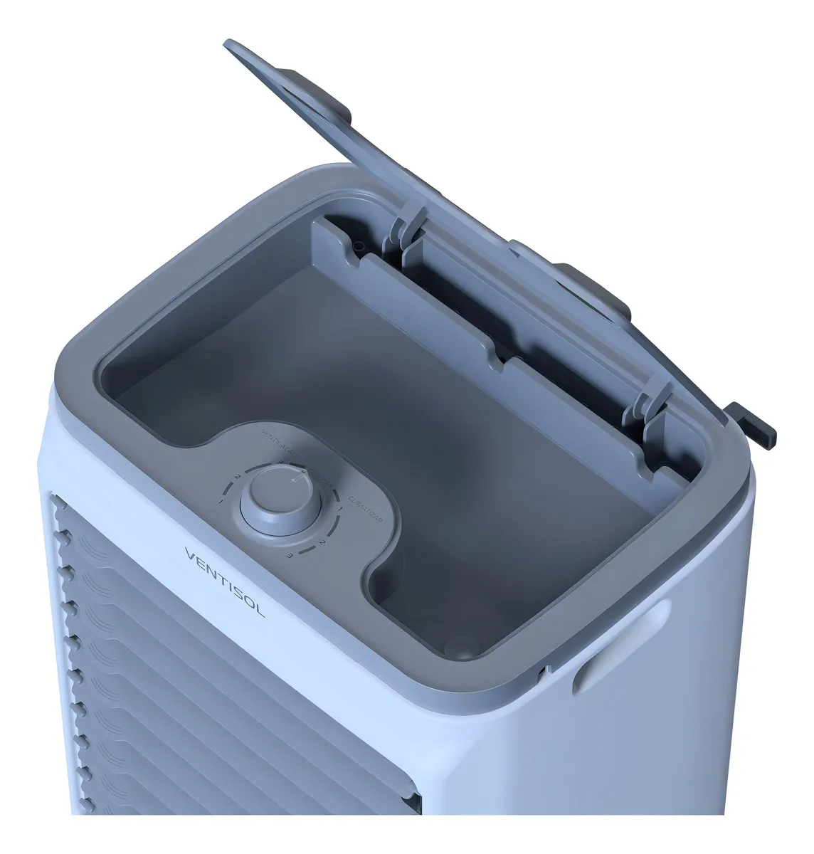 Visão lateral do Climatizador Ventisol Clin 16