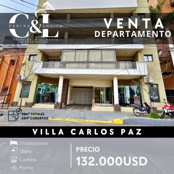 Venta Departamento Con Excelente Ubicación En Carlos Paz 