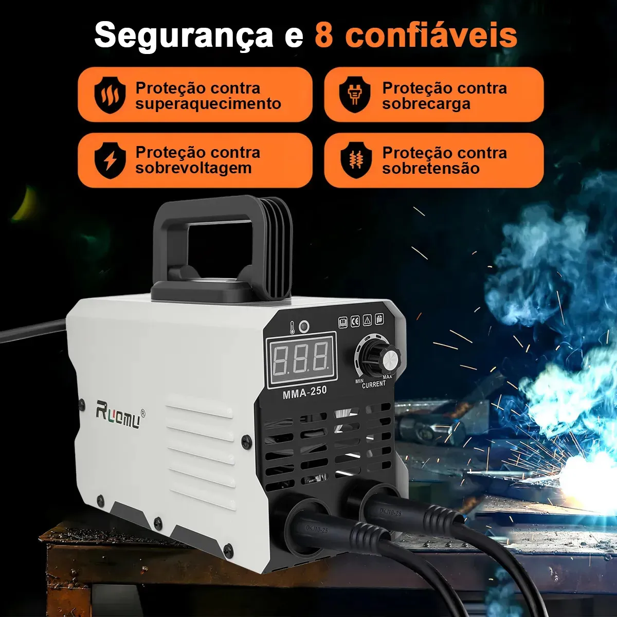 Máquina de Solda Inversora MMA 250A sem Gás — foto 8