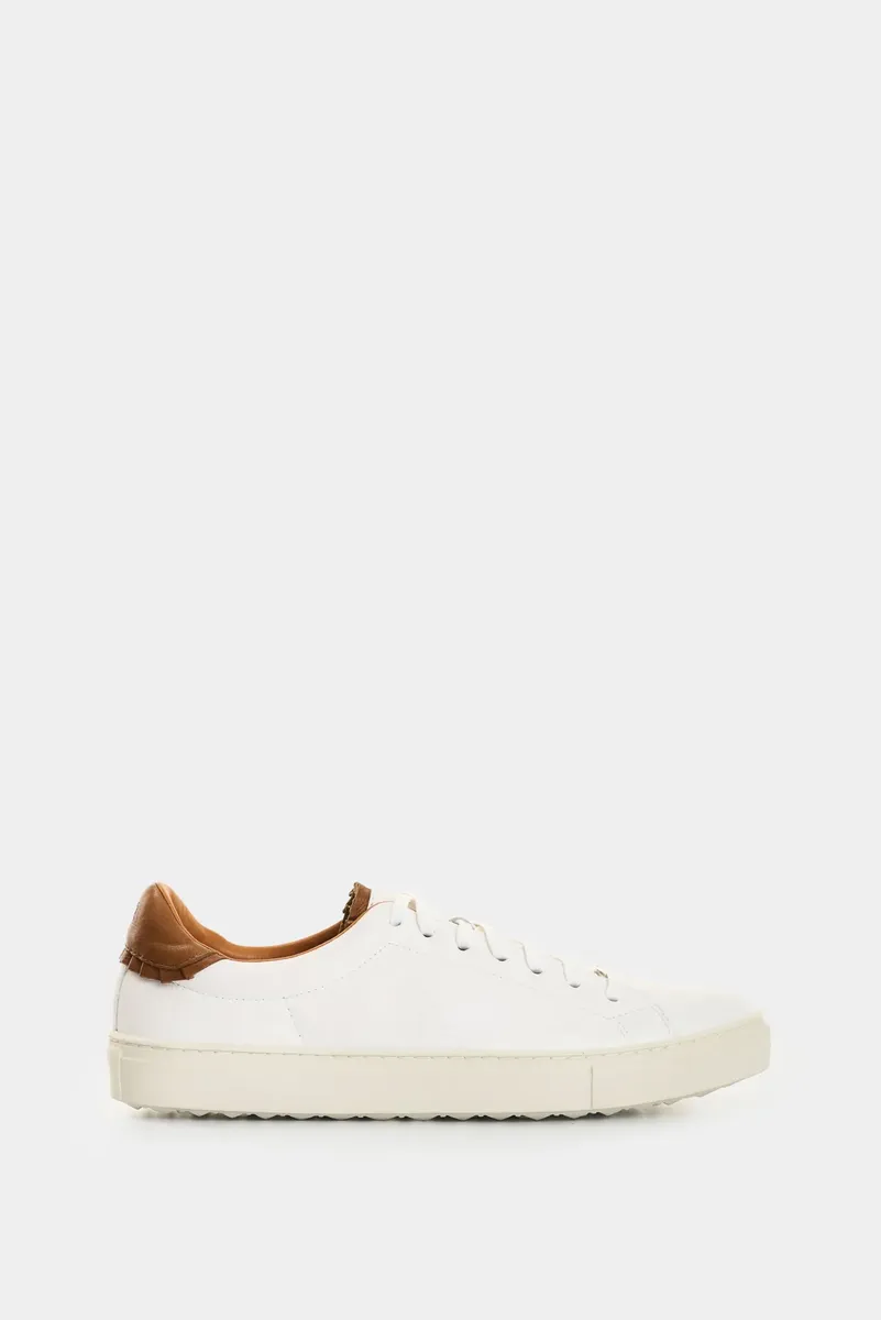 Vélez Tenis En Cuero Para Mujer Oda 3 Blanco 38 Co