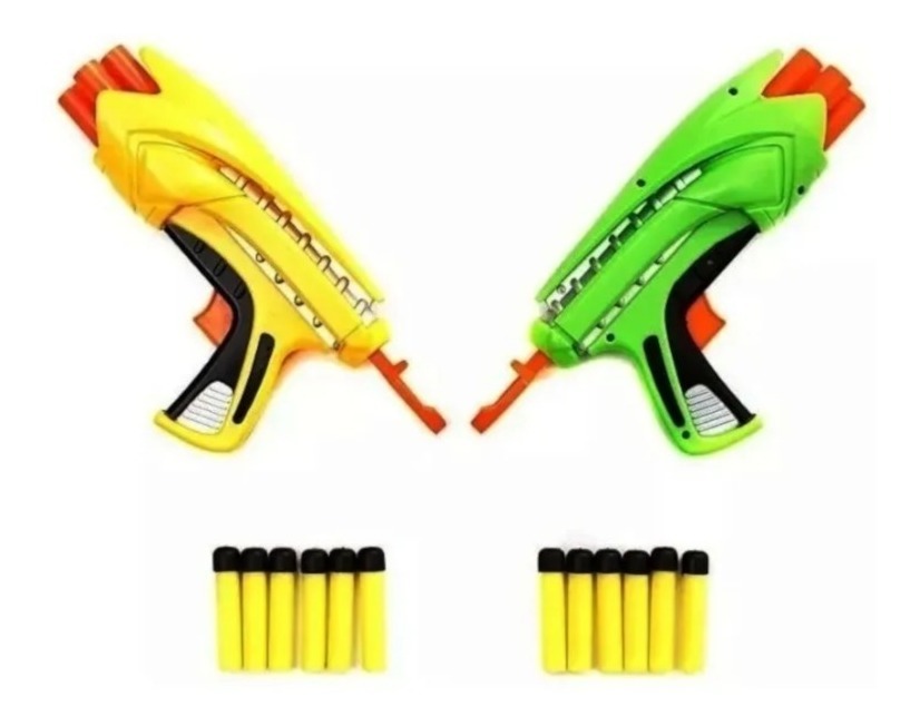 Arminha Brinquedo Lança Dardo 2 Pistola Tipo Nerf Mercado Livre
