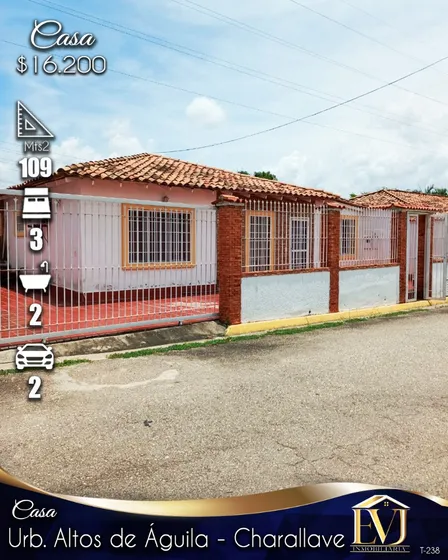 Casa En Urb Altos Del Águila- Aeropuerto - Charallave 