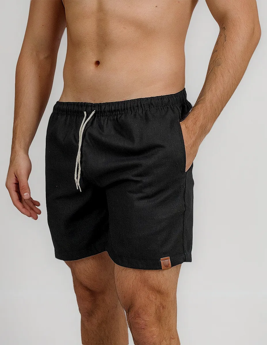 Short De Linho Masculino Bermuda Leve Praia Verao Novidade