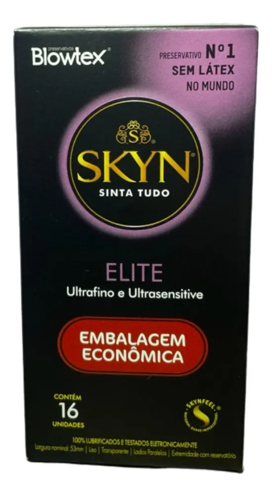 Camisinha Antialérgica Sem Látex Ultrafina Com 16 Unidades