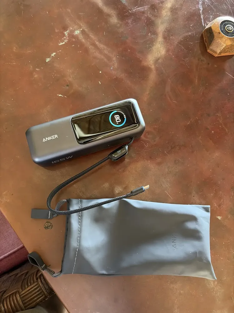 Carregador Portátil Power Bank Anker 25000mAh 165W Cor Preto Carga