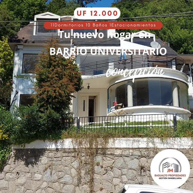 En Venta Amplia Casa En Barrio Universitario Concepcion
