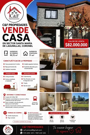 Venta De Casa Villa Santa Maria Coronel