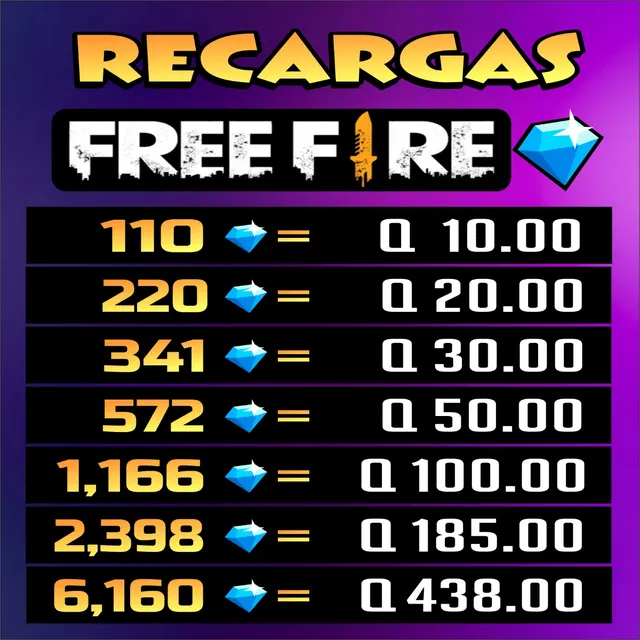 Recargas De Diamantes Free Fire