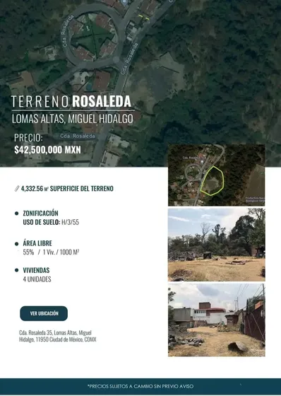 Terreno En Venta  Rosaleda 