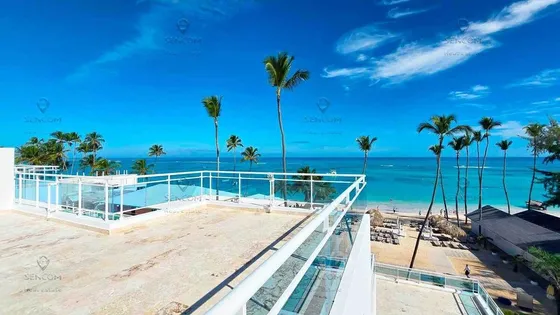 Penthouse Frente Al Mar Con Terraza En La Azotea Y Vistas Panorámicas Al Caribe