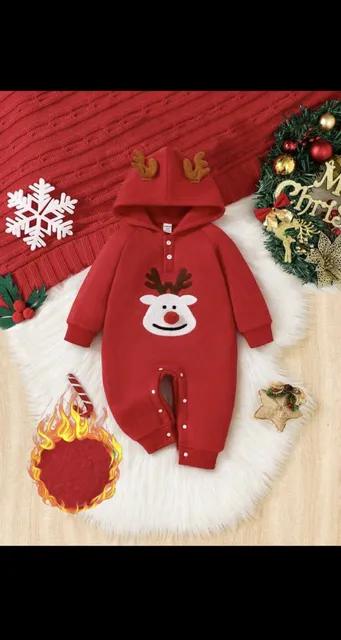 Traje De Bebé De Navidad 