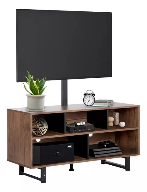 Mueble Modular Tv De 32 A 65 Pulgadas Centro Entretenimiento Color Café