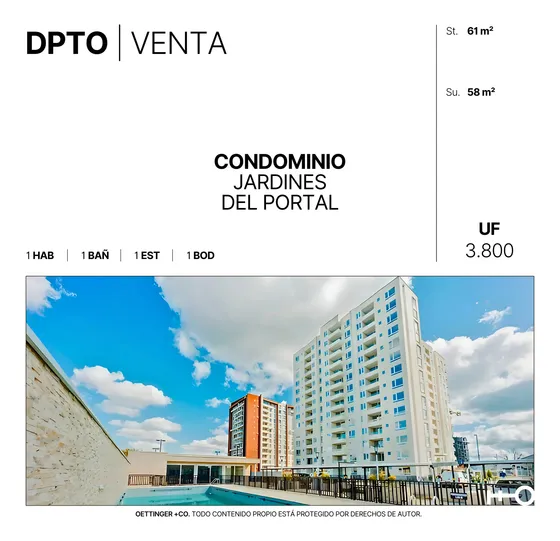 Departamento Nuevo En Venta - Condominio Jardines Del Portal