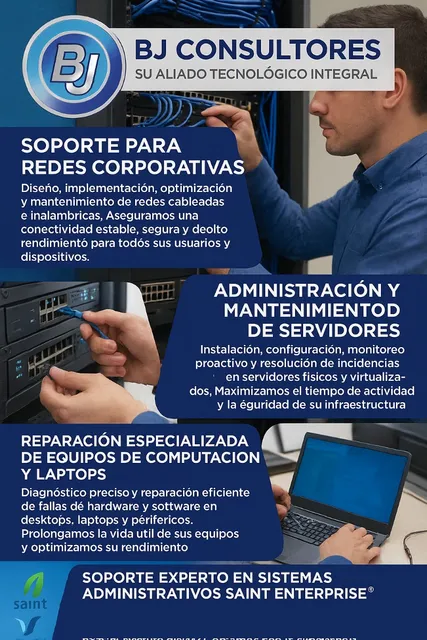 Servicio Profesional En Redes Corporativas Y Servidores.