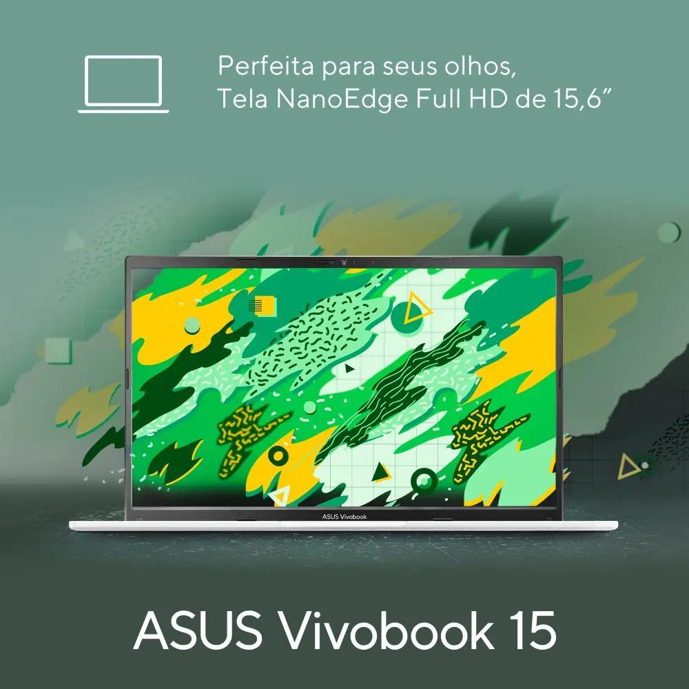 Notebook Asus Vivobook 15 M1502ya Amd Ryzen 7 5825u 16gb Ram 512gb Ssd Linux Keepos 15,6  Fhd Cool Silver - Nj612