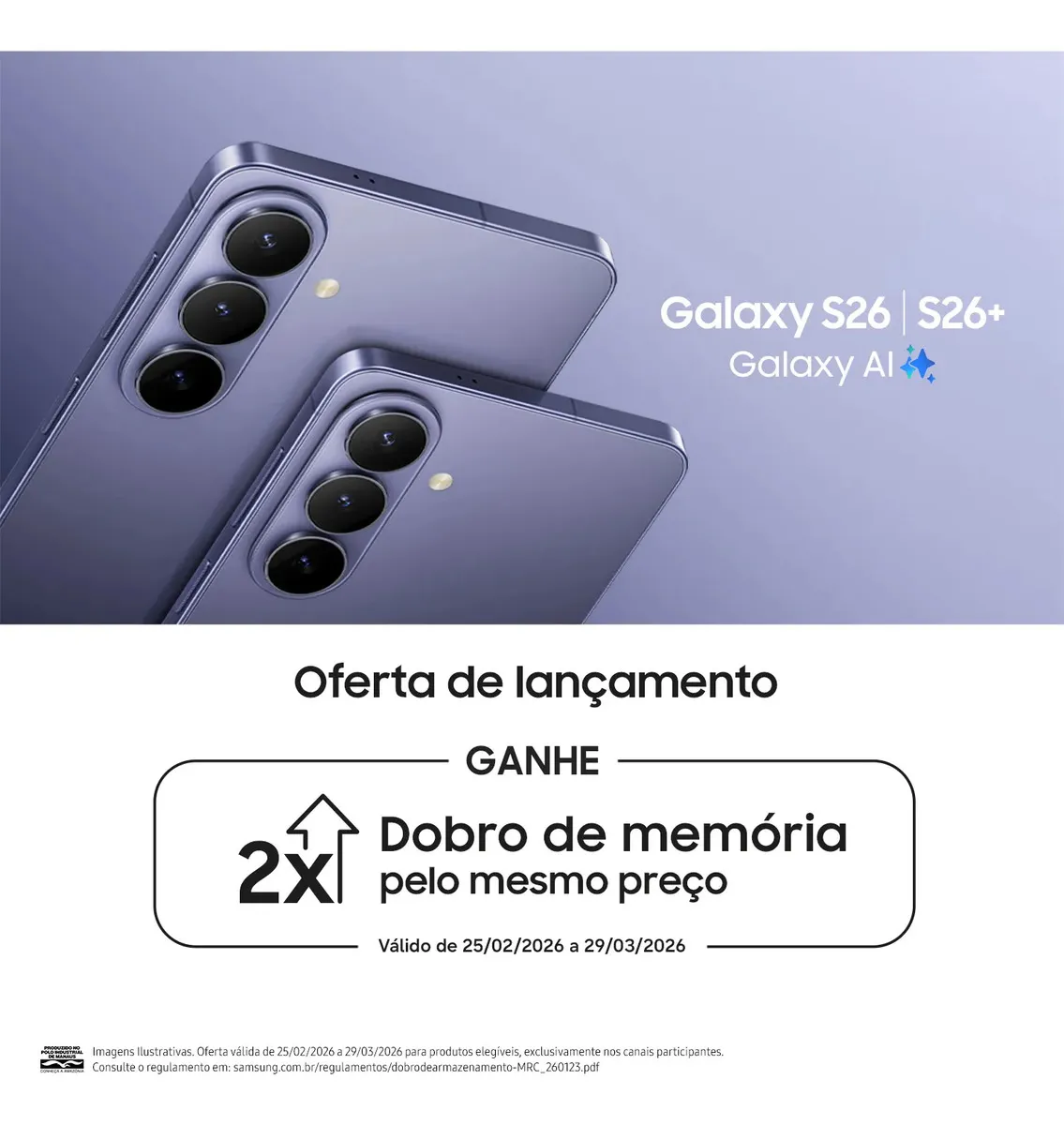 Samsung Galaxy S26, 512gb, 12gb, Galaxy Ai, Câmera Tripla Preto - Imagem 3