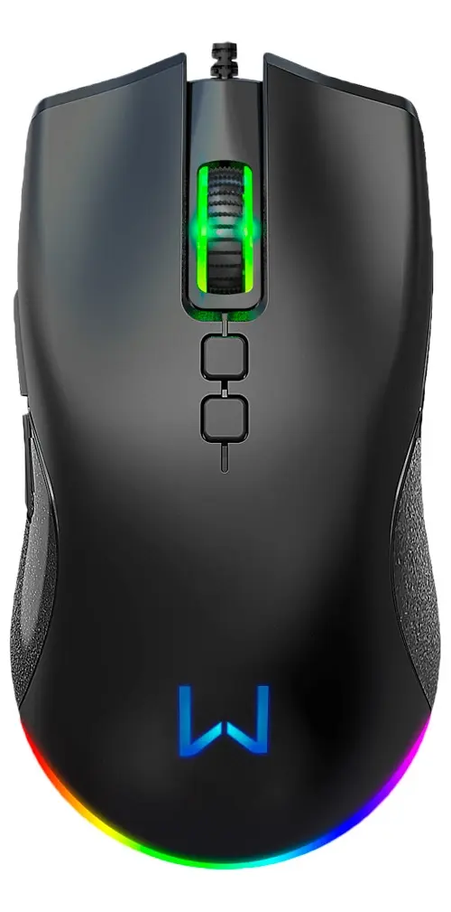 Mouse Gamer Multi Warrior Rush Rgb 12000dpi - Mo392 Cor Preto