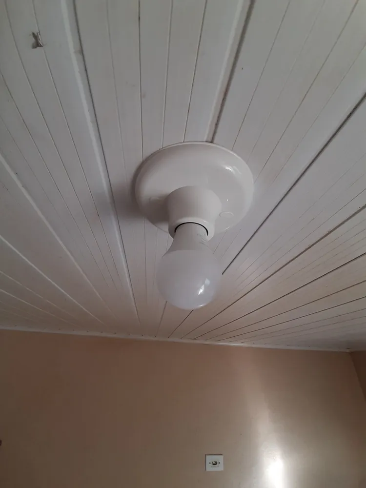 Kit 6 Plafonier Plafon Bocal Opl Porcelana 100w E27 Branco - Imagem 3