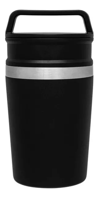 Vaso Térmico Mug 380ml Con Tapa Coffee - Blanco — Una Ganga