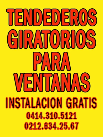 Tendederos Giratorios Para Ventanas--dos Modelos--