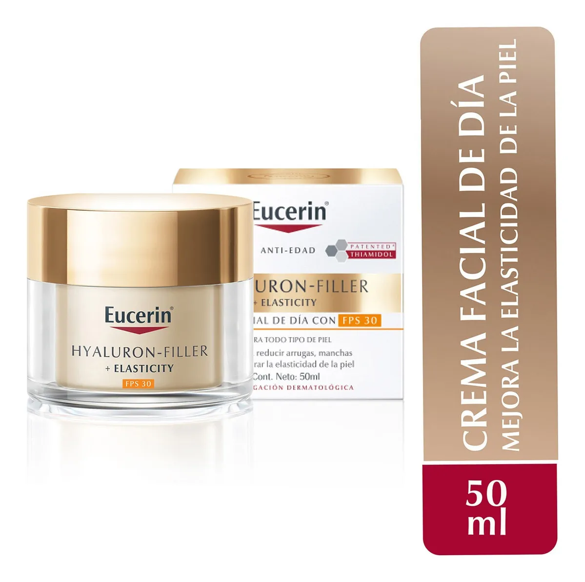 Crema Facial Hyalluron-fyller y Elasticity Día 50 mL Eucerin