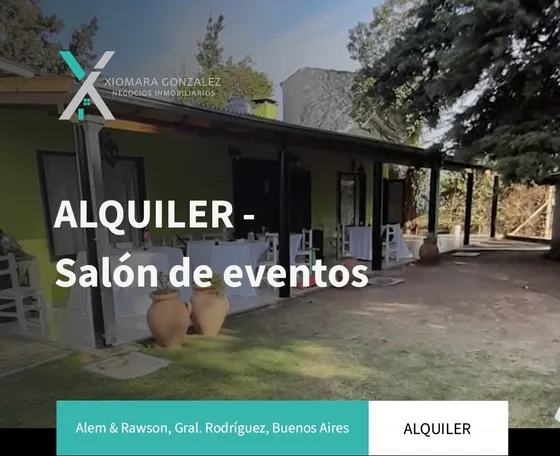 Alquiler Permanente - Salón De Eventos
