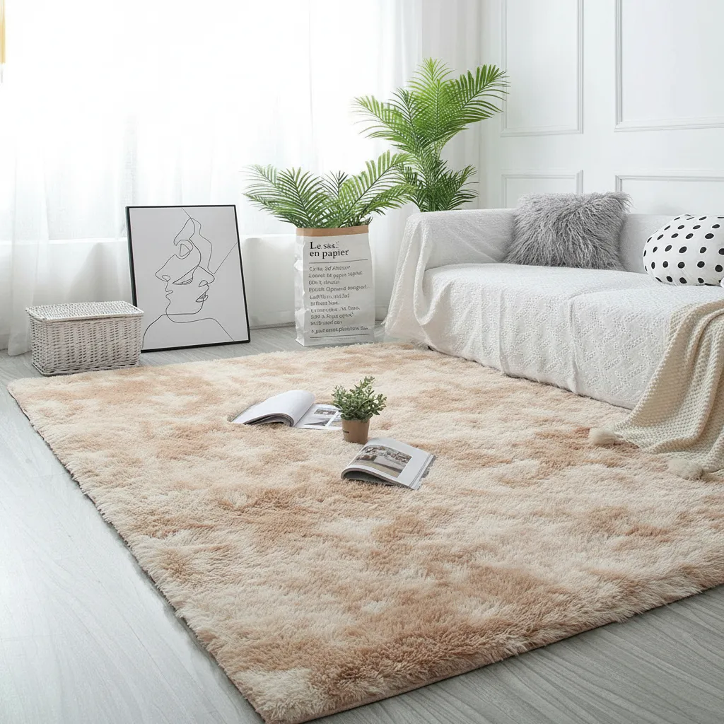 Tapete Felpudo Quarto Sala 1,00 X 1,40 Mt Peludo